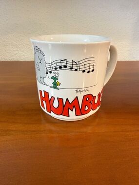 Sandra Boynton Baa, Humbug Sheep and bug Cartoon Ceramic Mug vintage white red